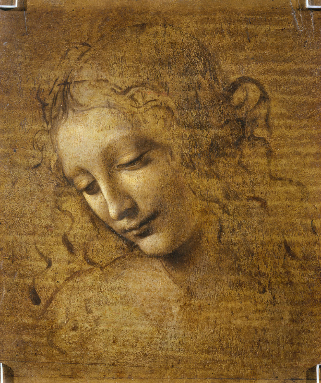 Leonardo da Vinci "Head and Shoulders of a Woman"